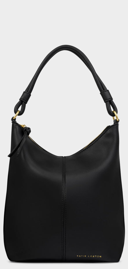 HALLIE SATCHEL BAG BLACK