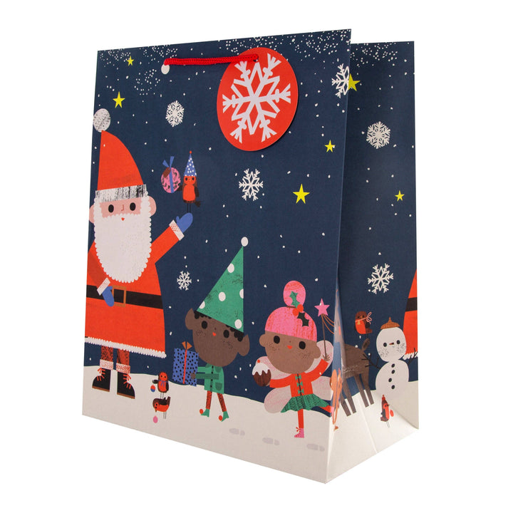 Christmas Gift Bags Pack of 3 in 3 Festive Santa & Reindeer