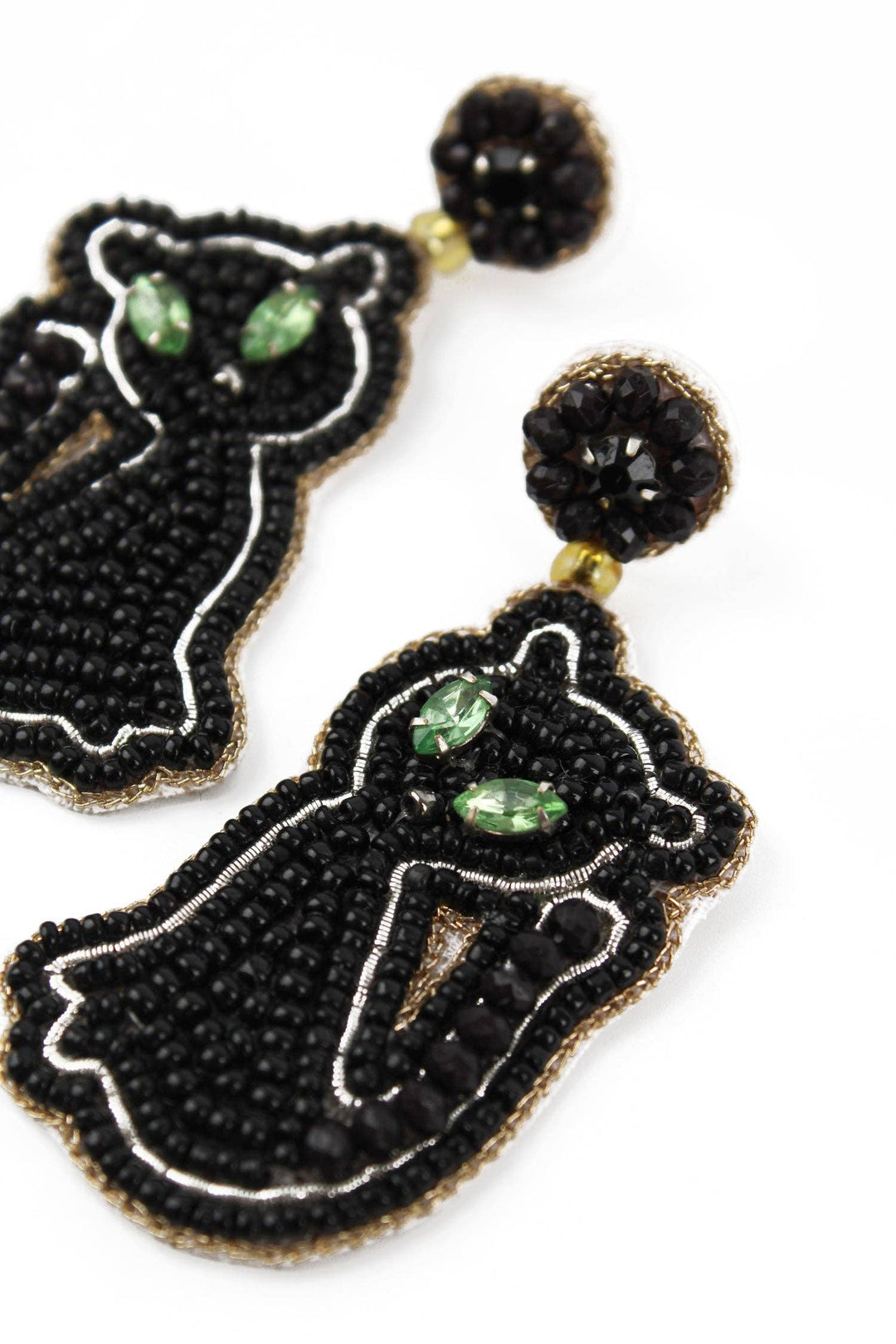 BLACK CAT EARRINGS