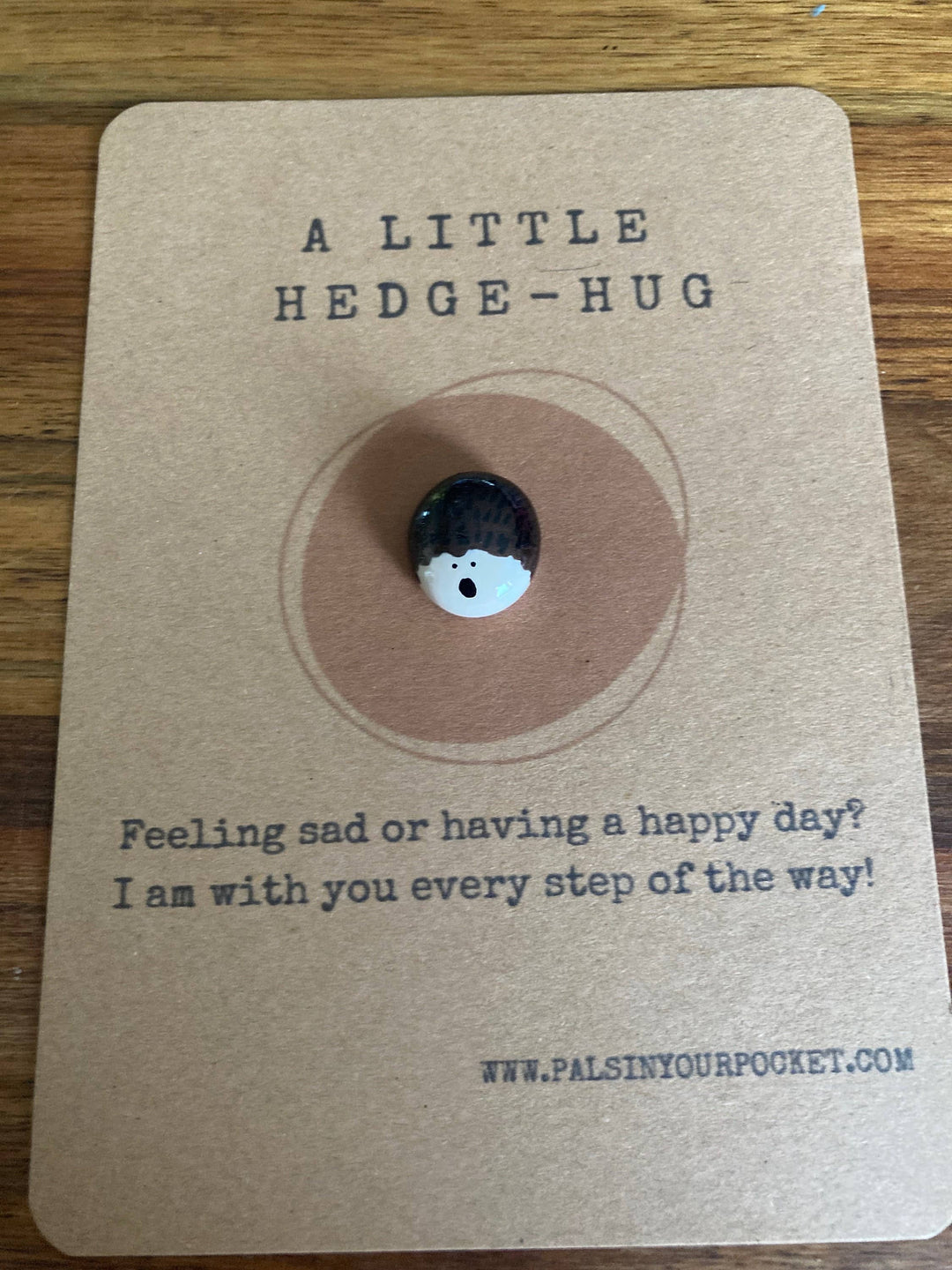 Hedgehog Anxiety Relief Pocket Pebble For Animal Lovers