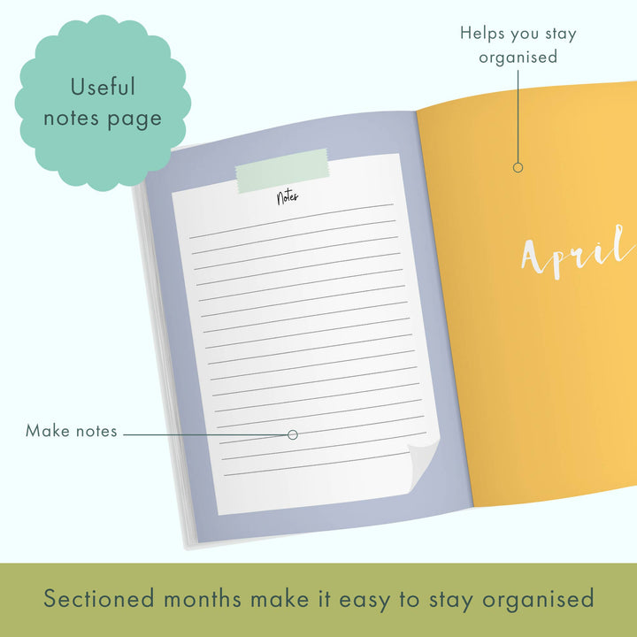 Daily Planner 2026 | Dog Themed Undated Diary | Notebook |