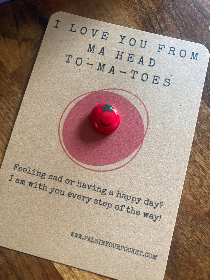 I Love You Tomato Painted Pebble Appreciation Gift