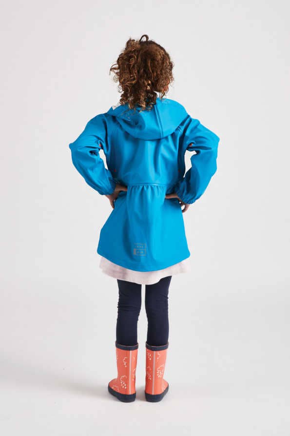 Little Girls Turquoise Rainster: 4-5yrs