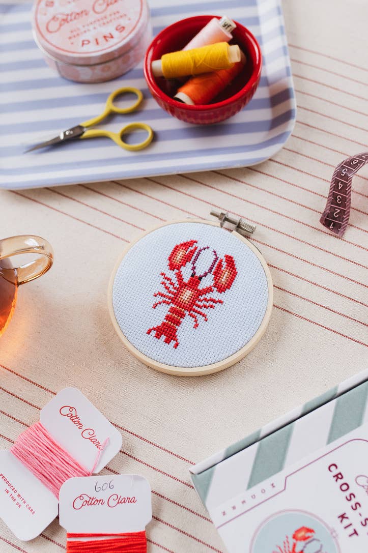 Lobster Cross Stitch Kit