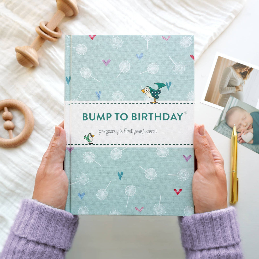 Bump to Birthday Pregnancy Journal - Flower Design