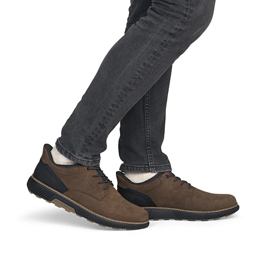 Rieker Men's Brown Suede Slip-On Shoes B3357-26