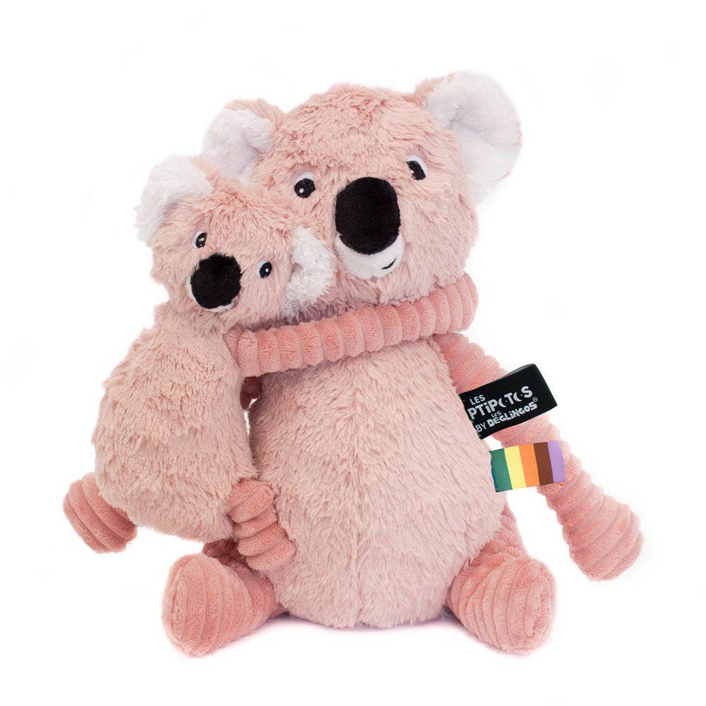 Les Ptipotos Kayla The Koala Mum & Baby Pink