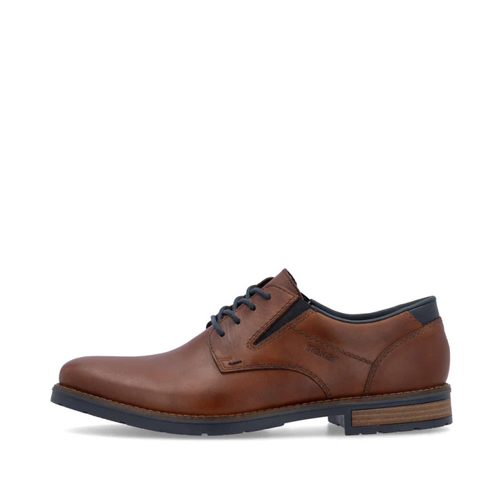 Rieker Men's Brown Leather Lace-Up Shoes 14621-24