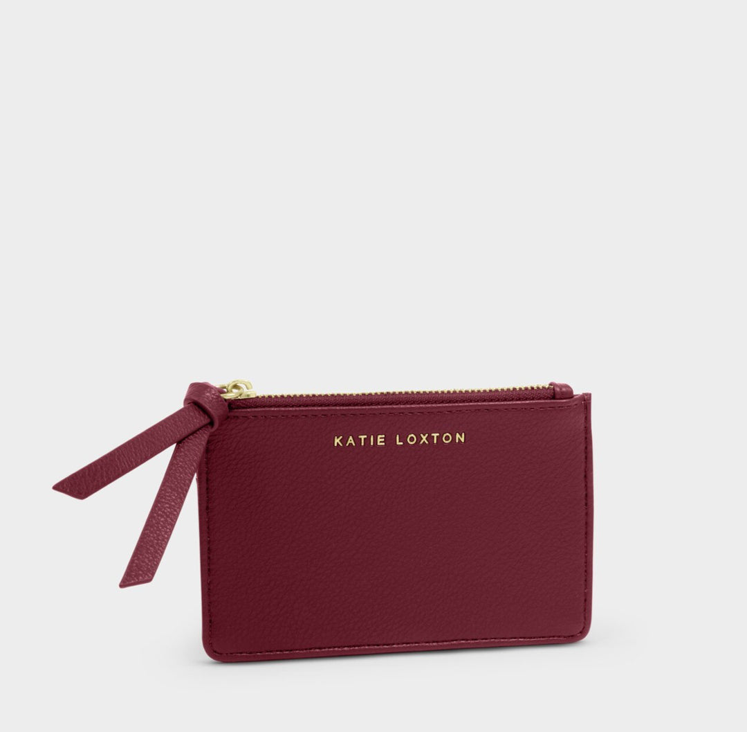 HALLIE COIN & CARD HOLDER | CHERRY