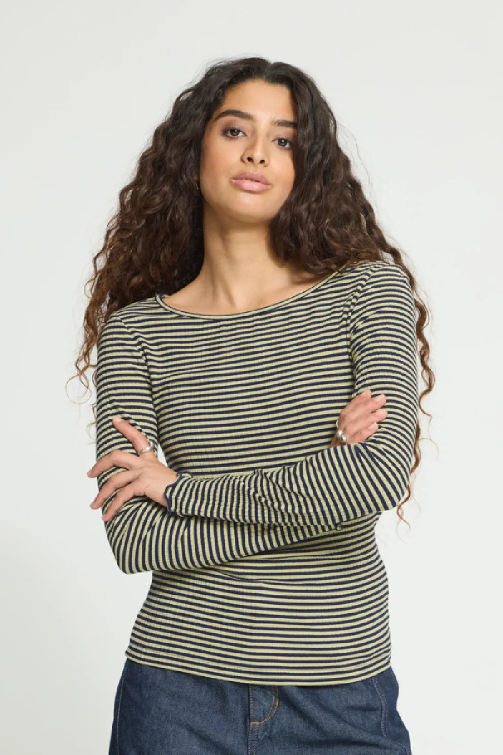 ICHI Cella Long Sleeve Top