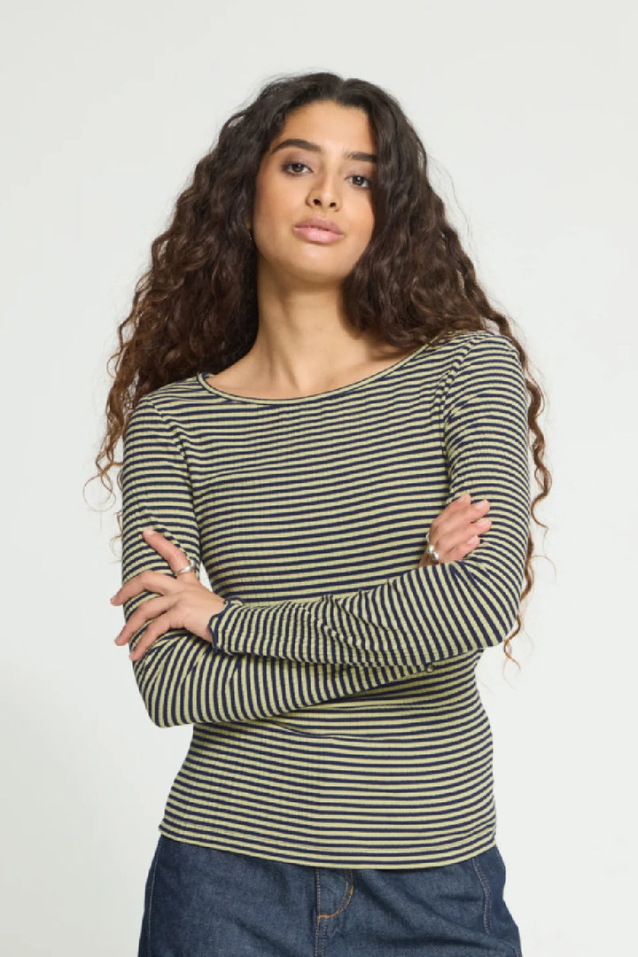 ICHI Cella Long Sleeve Top