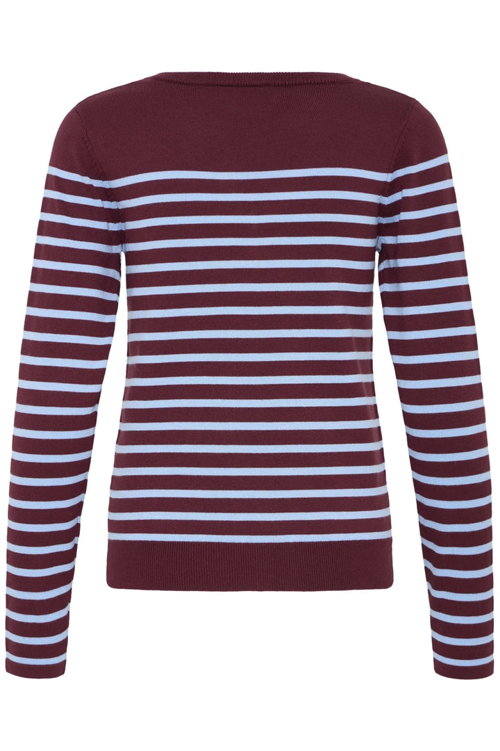 ICHI Luls V-Neck Long Sleeve Pullover