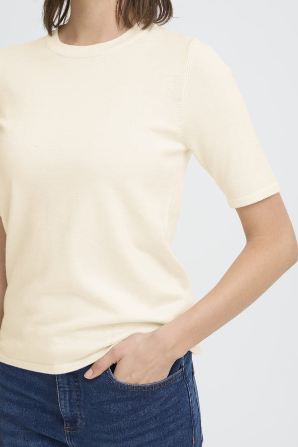 ICHI Luls O-Neck Short-Sleeve Jumper