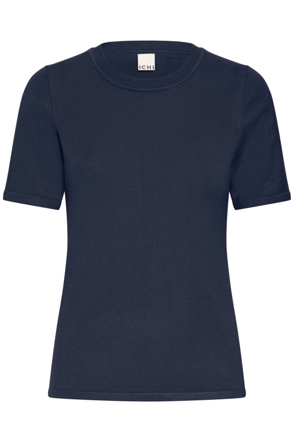 ICHI Luls O-Neck Short-Sleeve Jumper