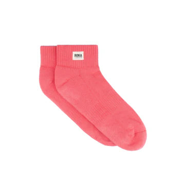 WEMBLEY ORGANIC COTTON CORAL SOCKS