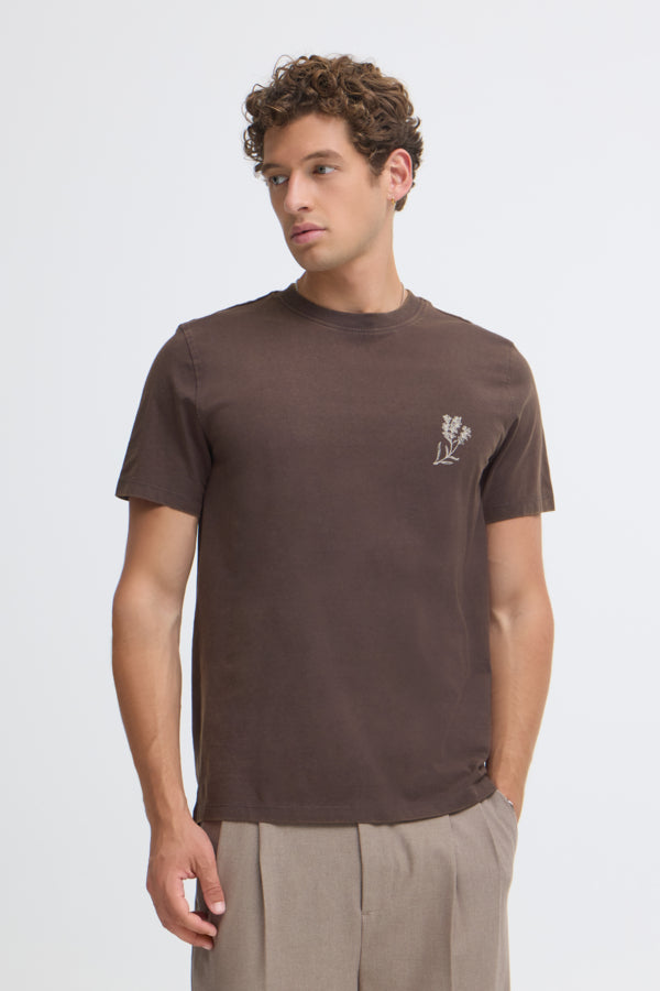 Men's Brown Graphic Tee