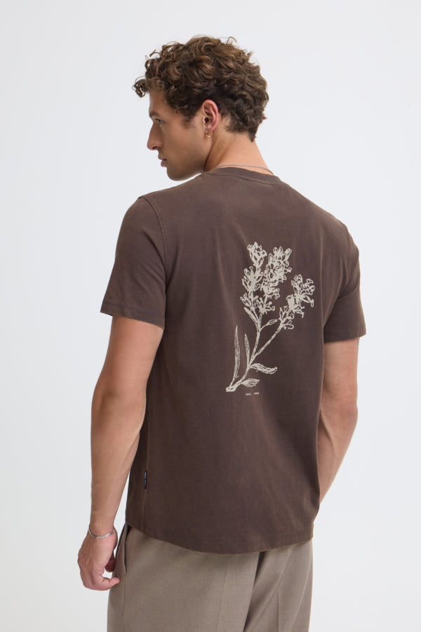 Men's Brown Graphic Tee