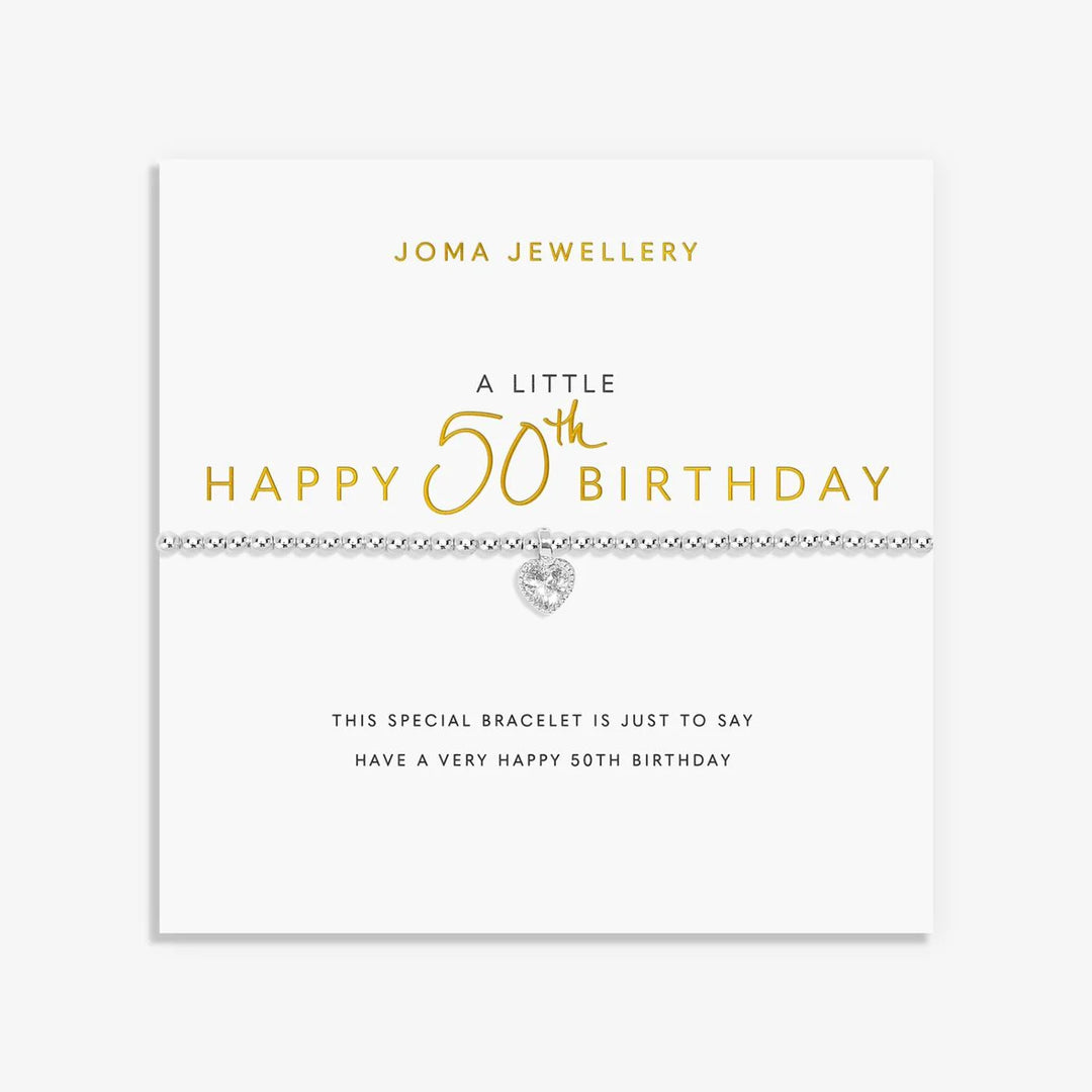 A Little Happy 50th Birthday Bracelet