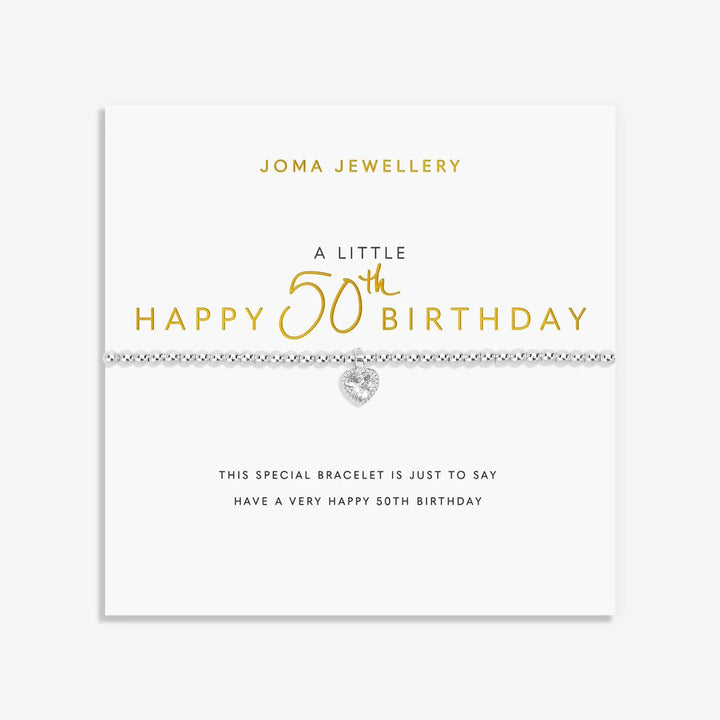 A Little Happy 50th Birthday Bracelet