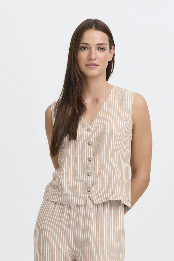 WOODSMOKE STRIPE FALAKKA WAISTCOAT