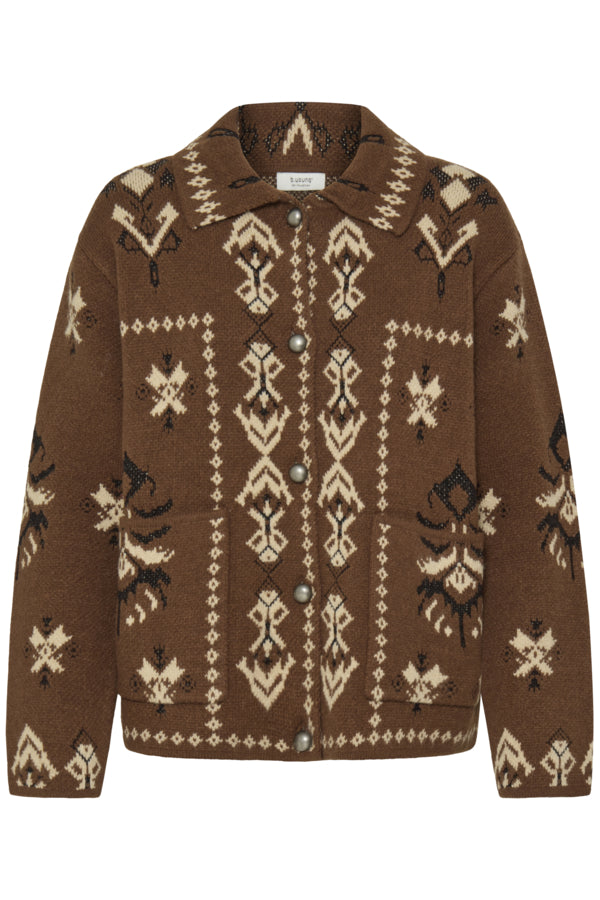 b.young Orli Jacquard Cardigan
