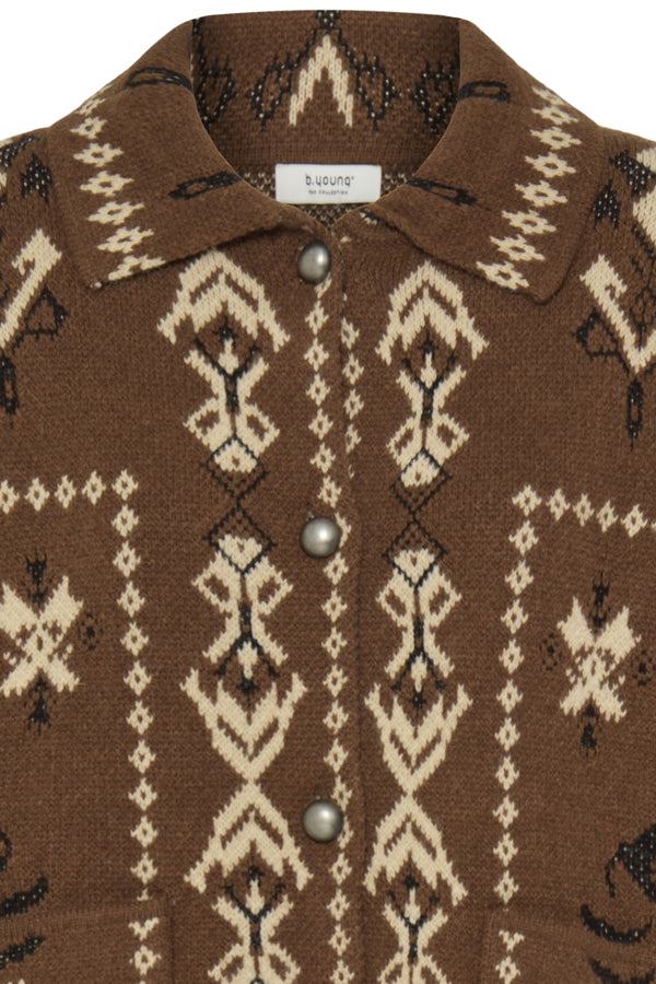 b.young Orli Jacquard Cardigan
