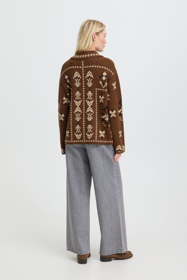 b.young Orli Jacquard Cardigan