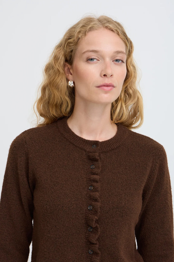 BYOFIRA FRILL CARDIGAN
