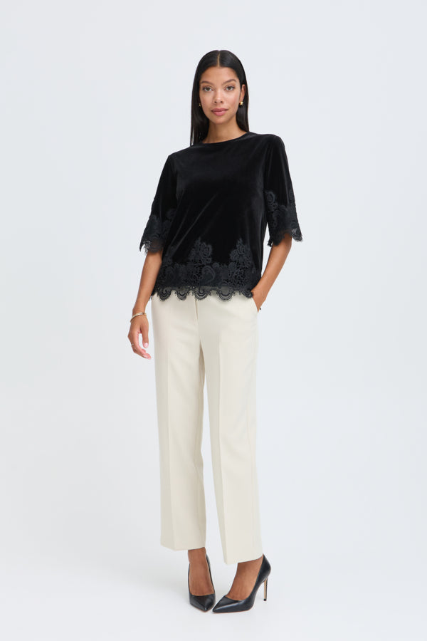 Byperlina Lace Hem Blouse