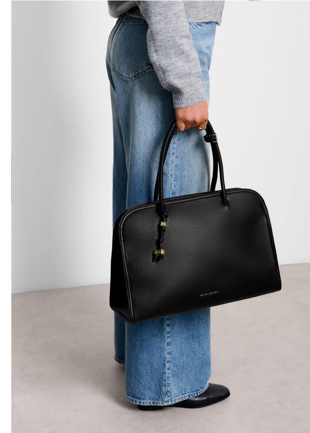 HADLEY SHOULDER TOTE BAG | BLACK