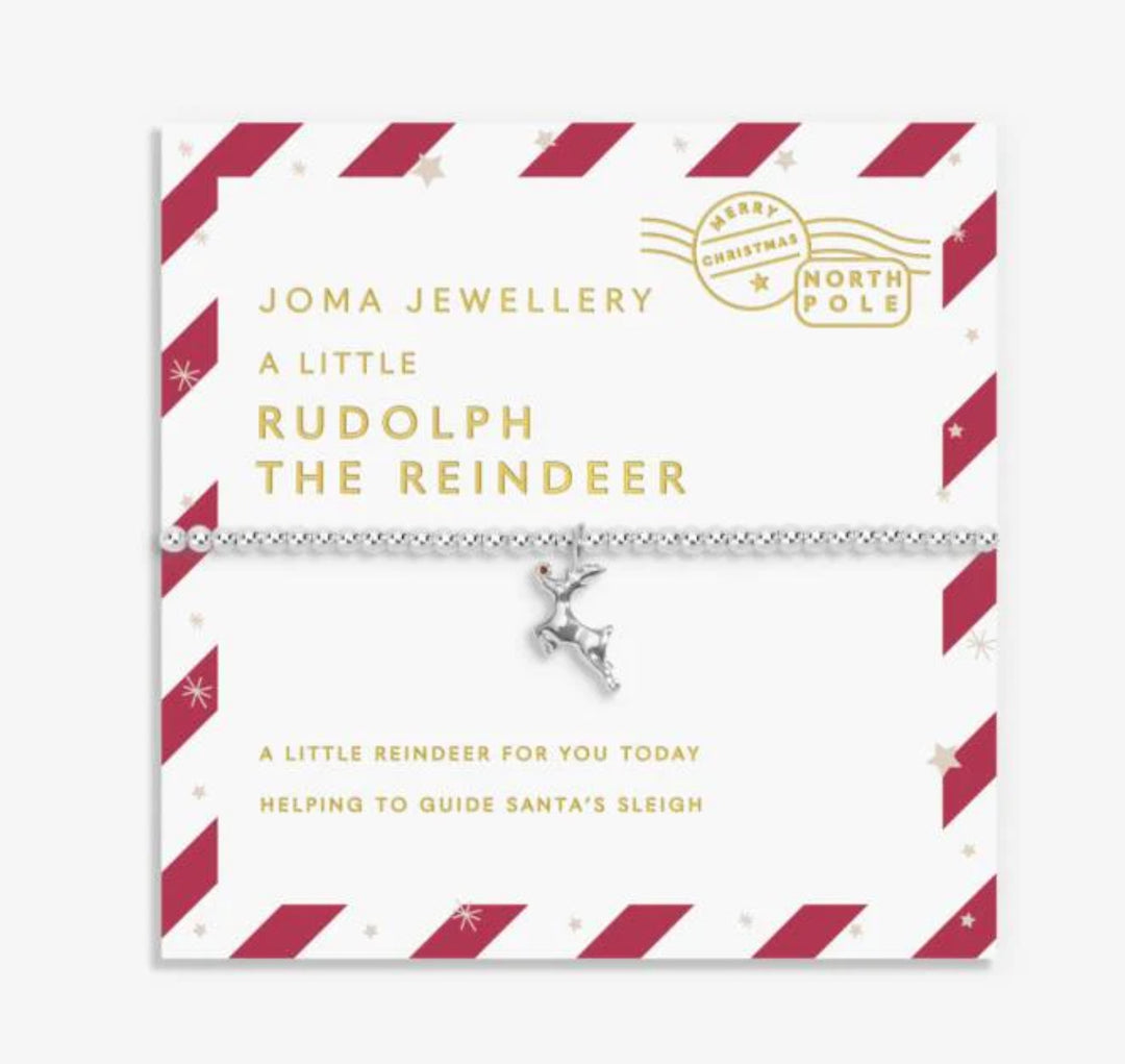 LOVE FROM SANTA RUDOLPH THE REINDEER SILVER PLATED