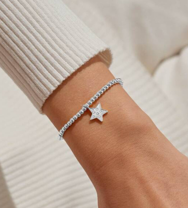 CHRISTMAS A LITTLE MERRY CHRISTMAS TEACHER SILVER PLATED BRACELET