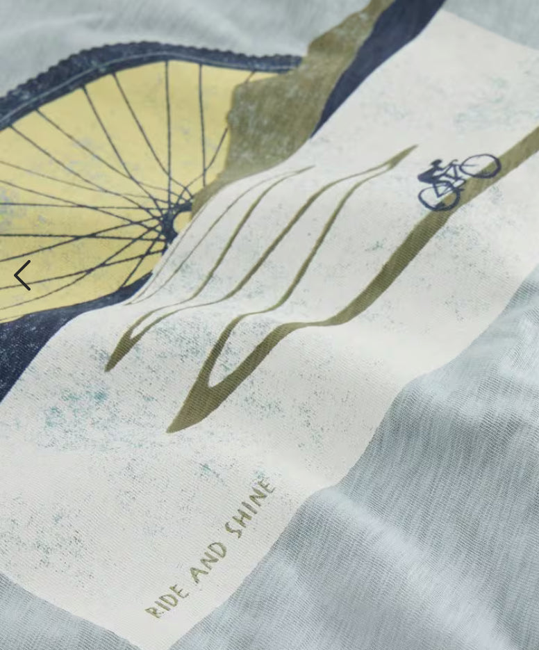 ABERSOCH GRAPHIC BIKE SUN BLUE PRINT