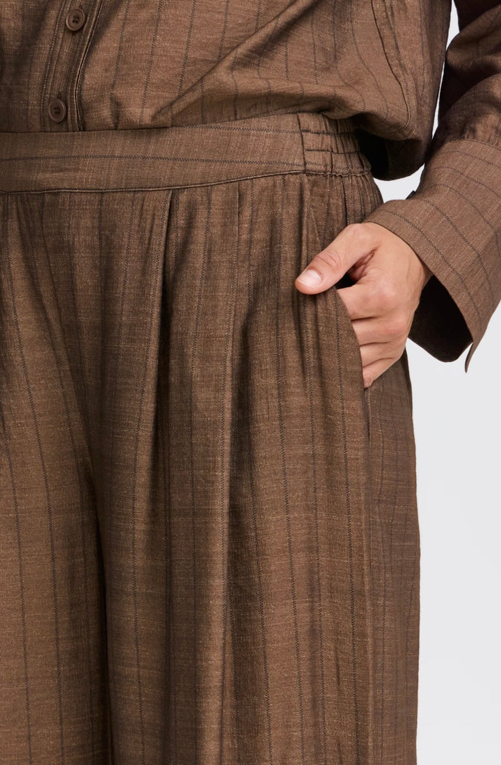 ARIANA TROUSER - BROWN & BLACK