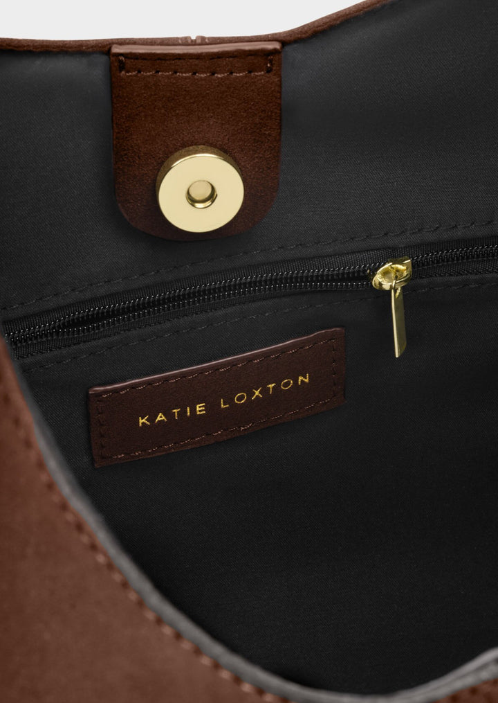 LAILA SUEDETTE SHOULDER BAG | CHOCOLATE SUEDETTE