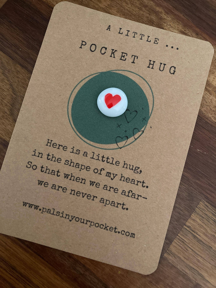 Pocket Hug Heart Rock For Long Distance & Separation