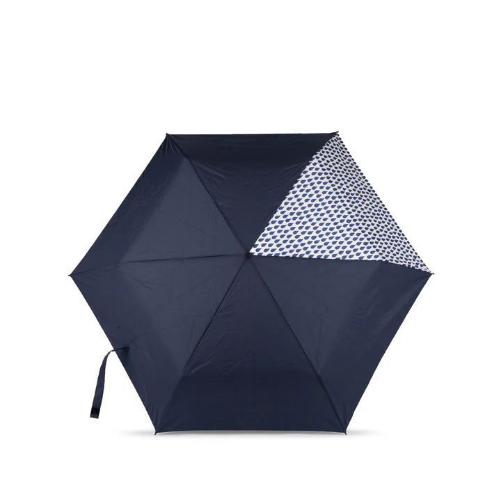 WATERLOO RECYCLED POLYESTER DENIM RAIN & MIDNIGHT UMBRELLA