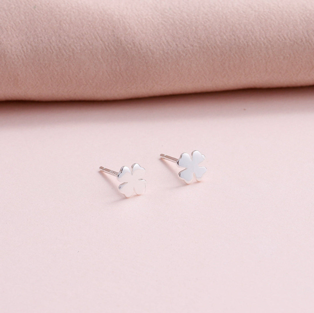 BT017 Earrings In A Message Bottle 'Good Luck': Silver