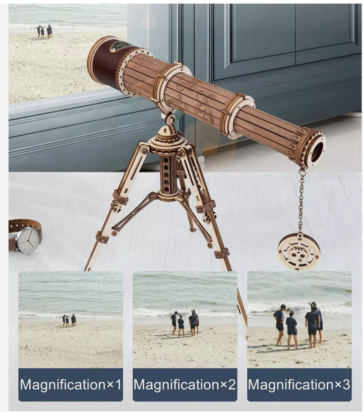 WOODEN BUILD YOUR OWN MONOCULAR TELESCOPE