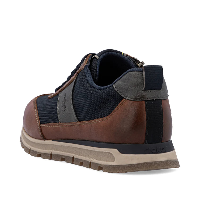 Rieker Men's Brown Leather Trainers B0507-24