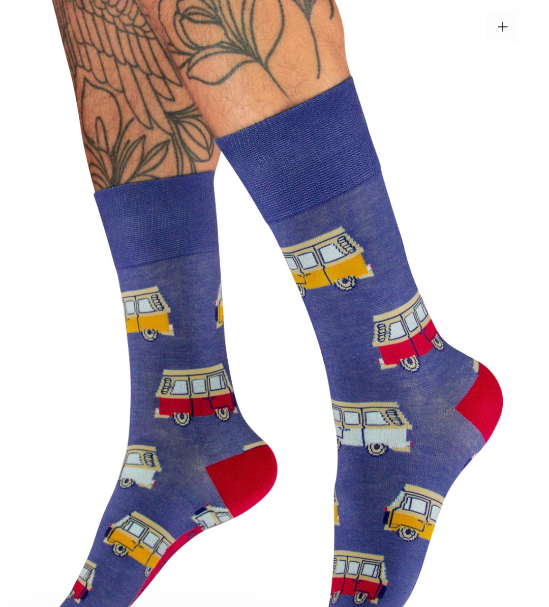 MENS VINTAGE VAN DENIM BLUE SOCKS SIZE 8-12