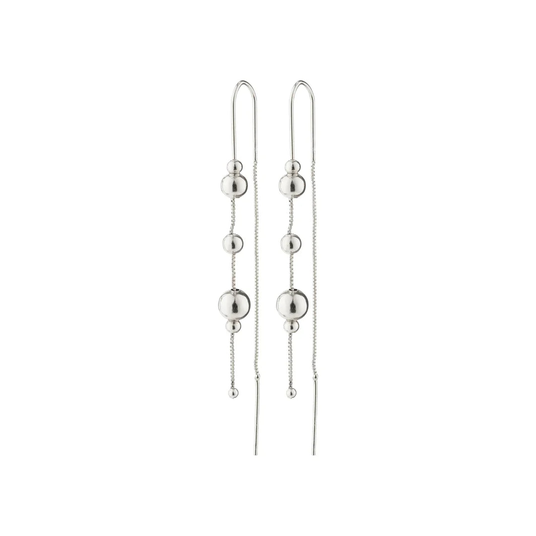 ETINE RECYCLED CHAIN EARRINGS SILVER-PLATED