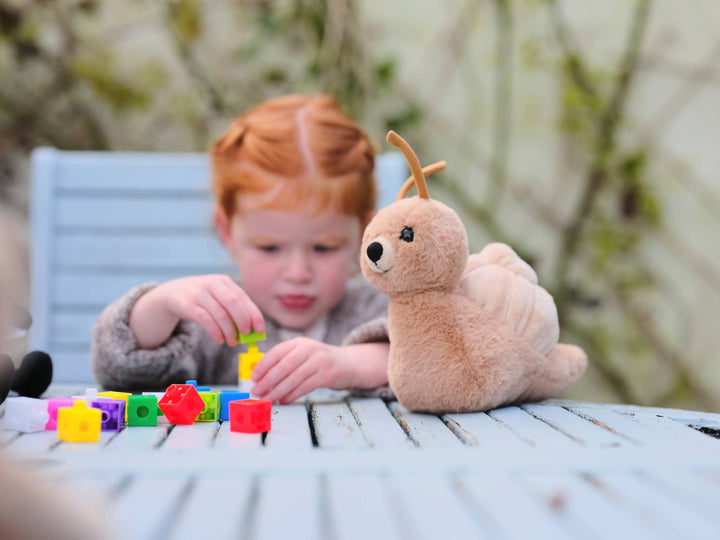 Saffy Snail Oatmeal Brown Soft Plush Toy Teddy Bear: Bear & Me / Snail