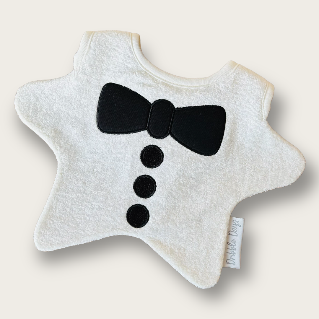 Bow Tie Baby Bib (reversible)