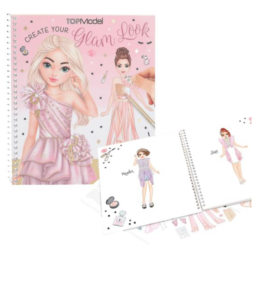 CREATE YOUR OWN GLAM LOOK COLOURING BOOK