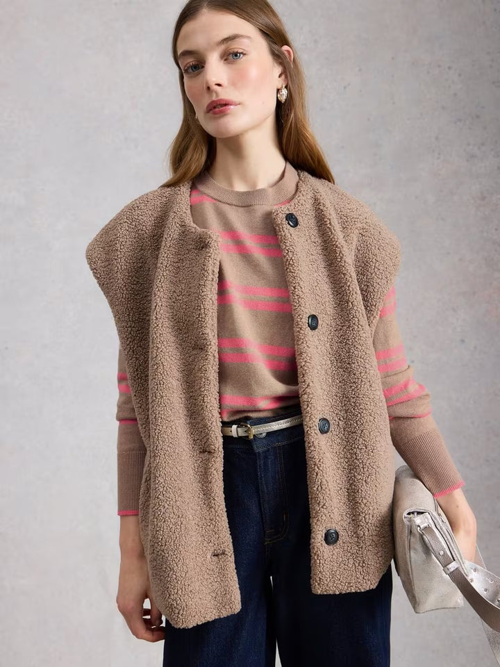 KATIE STRIPE JUMPER NAT MLT