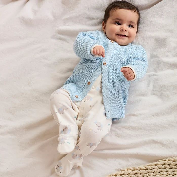 Baby boy 5pc gift set with cardigan