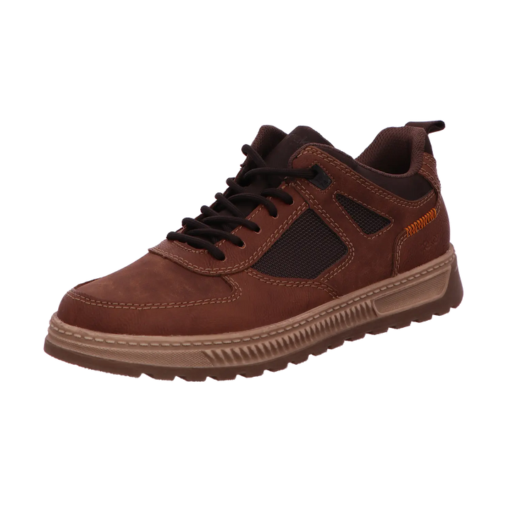 Rieker Men's Brown Lace and Zip Shoes 37004-24