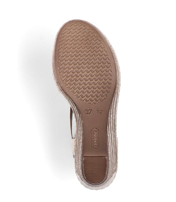 624H6-60 LADIES' SANDALS BEIGE SEITL. ANFLECHTER