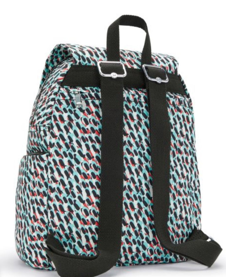 KIPLING BASIC CITY ZIP S ABSTRACT PRINT